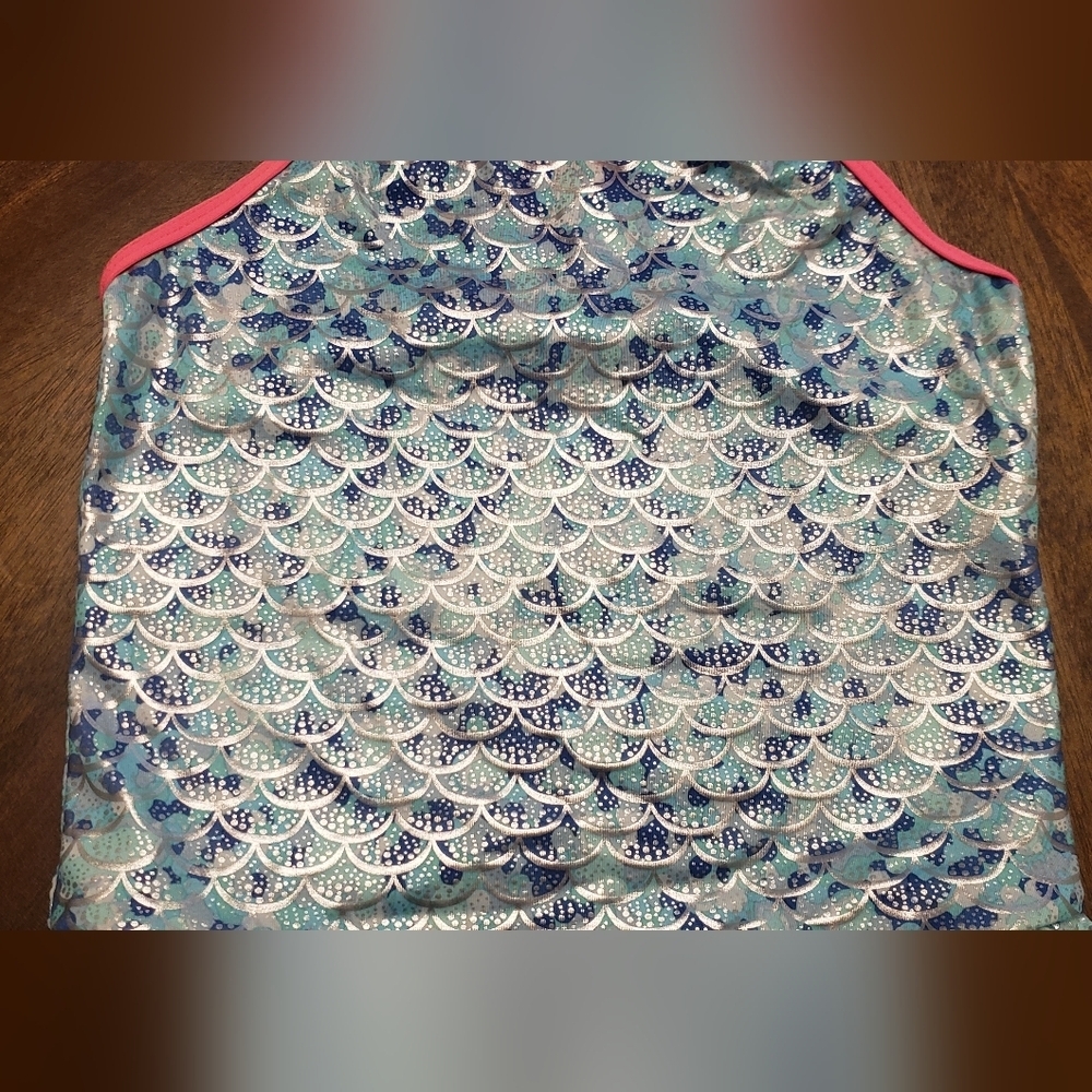 Limited Too Swimwear with Ruffle Trim - Blue and Pink Size 6x - Picture 3 of 13